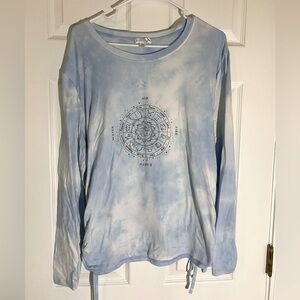 Tie-Dye Zodiac long sleeve top 1X